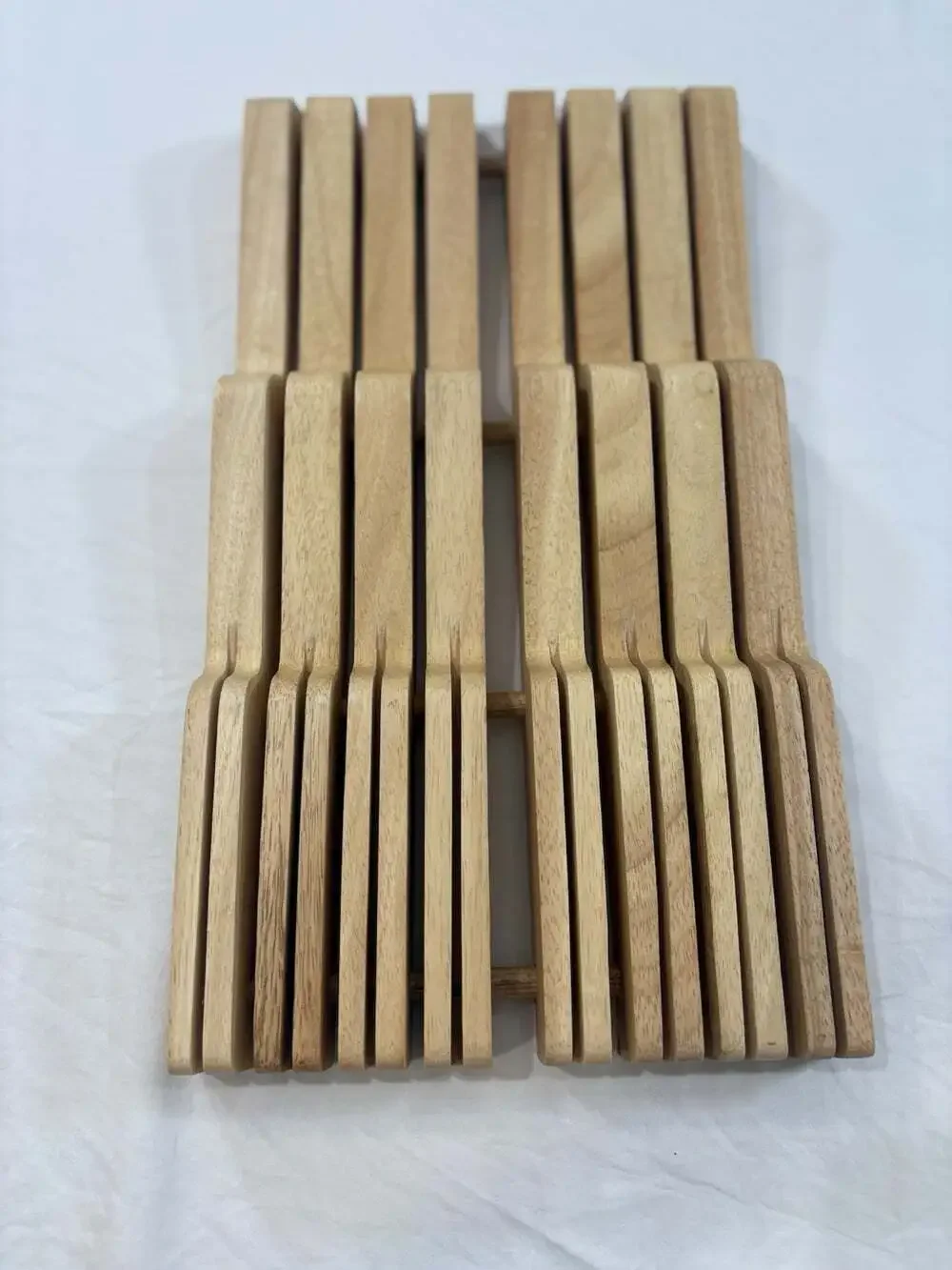 WUSTHOF In Drawer Knife Organizer Holder 14 Knife Slot Storage Wooden Block Tray